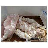 Chatelaine Porcelain Doll. Needs Repair