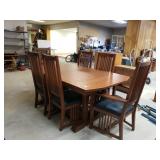 Dining Room Table And 6 Chairs With 2 Extension