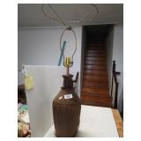 Ceramic Like Wine Basket Lamp