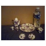 Formalities by Baum Bros Porcelain Violet Tea Set