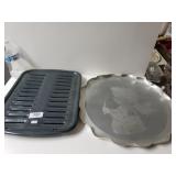 Christmas Platter And Broiling Pan