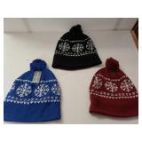 Fleece Lined Winter Hats. New