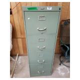 Cole Steel 4 Drawer Metal Locking  Filing Cabinet