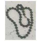 Vintage Jade Like Bead Necklace
