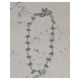 Designer Signed Larimar Silver Necklace