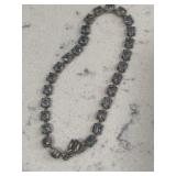 Sterling Unusual Rainbow Stone Bracelet