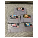 Nintendo SNES Games Lot w/Donkey Kong