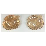 Pair of 6" 3-Section Candy/Nut/Mint/Condiment