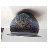 Blue Glazed Pottery Planter