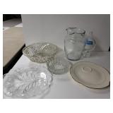 Glassware To Include Pitcher, Serving Platters,