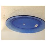 Blue Glass Serving Platter