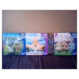 3 Sure Lox Puzzles (500, 500, 300 pieces)