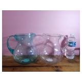 NEW 2 Round Plastic Pitchers