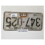 Maryland 1948 Maryland License Plate