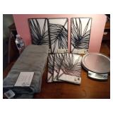 6 Metal Decor Signs, Huge Bath Towel & Perfect