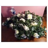 Light Up White Roses Garland (Untested)