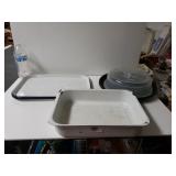 Vintage Enamel Pans And More