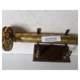 Vintage Brass Kaleidoscope With Holder