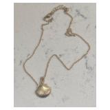 Vintage Gold Shell Necklace