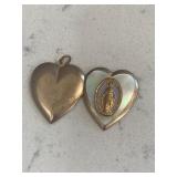 Antique Gold Filled Catholic Prayer Locket