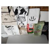 Assorted Kitchen Tea Towels, Hot Pads