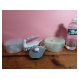 NEW Two Round 3 Pack Snack Containers, Scrub