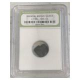 Medieval Bronze Ancient Coin - INB Certified