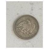 1857 S Seated Liberty Half Dollar Token