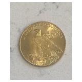 1907 $10 Indian Token (Silver Dollar Size)