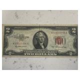 Great Condition RARE 1953 Red Seal $2 Bill