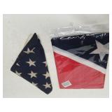 Confederate Flag & American Flag