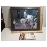 Autographed Print Of Joe DiMaggio & Ted Williams