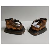 Bronze Baby Shoe Bookends