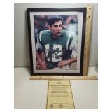 Autographed Print Of Joe Namath W/COA - 8"×10"