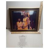 Autographed Print Of Kobe Bryant W/COA - 8"×10" -