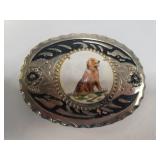 Vintage Golden Retriever Belt Buckle
