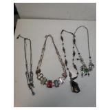 (4) Rhinestone Necklaces