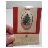 New Spode Christmas Tree Pin