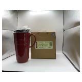 Longaberger Travel Mug In Paprika New In The Box