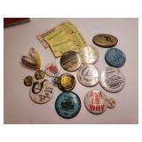 Vintage Advertising Farm Buttons