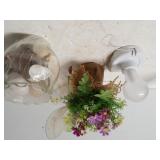 Light, Floral Decor,  Shells In Glass
