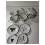 Teapot Cups And Saucers