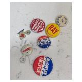 Vintage Political Buttons Lot
