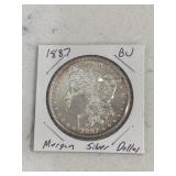 BU Silver Morgan Dollar 1887