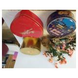 Assorted Containers,  Floral Wreath,