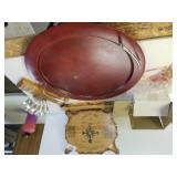 Circular Tray, Wood Clock & Other