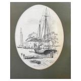 John Moll Print "Bay Schooners"