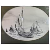 John Moll Print "Chesapeake Oyster Dredgers"