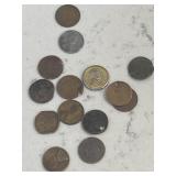 Lot of Wheat Cents w/1943 WW2 Steel