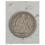 1871 Liberty Seated Dollar Token (Unverified)